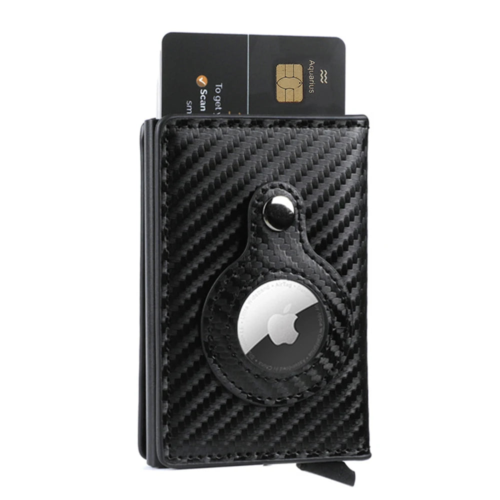 Carbon Fiber Apple Airtag Wallet