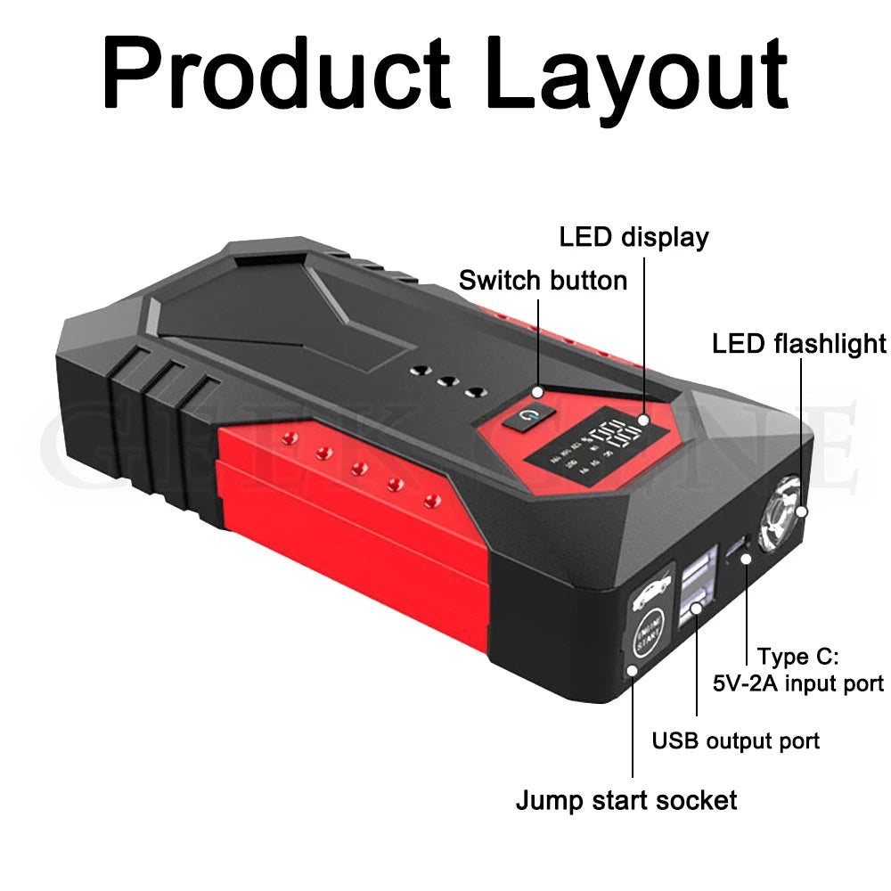 18000mAh Portable Car Jump Starter