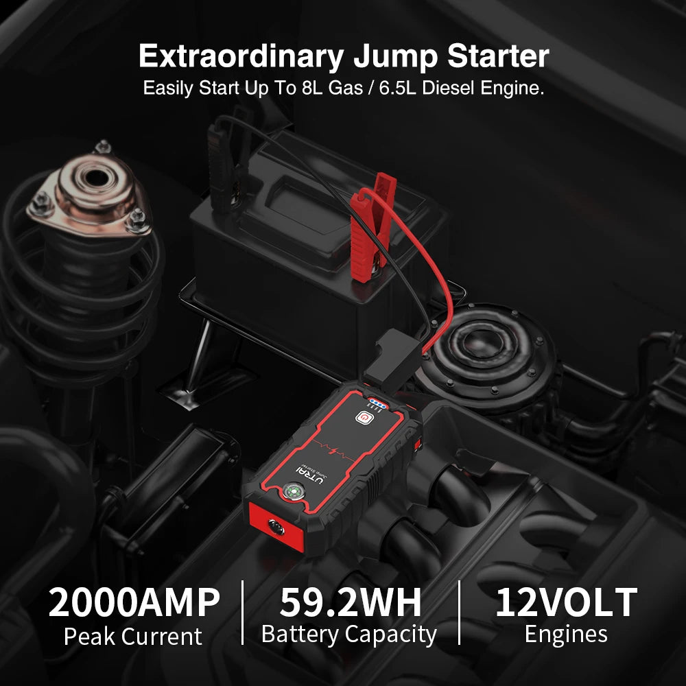 2000A Portable Emergency Jump Starter